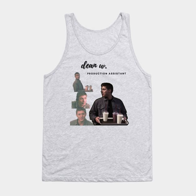 PA Dean Winchester (Black outline) Tank Top by KeepOnFangirling